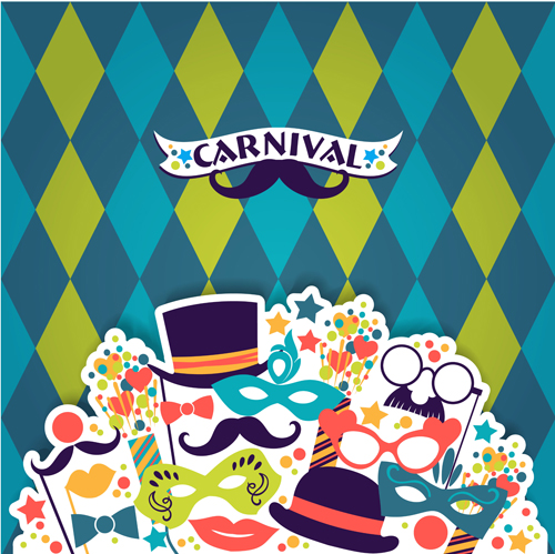 Fashion carnival design vector backgrounds 02