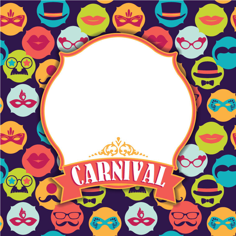 Fashion carnival design vector backgrounds 04