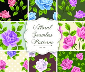 Floral seamless pattern vectors material