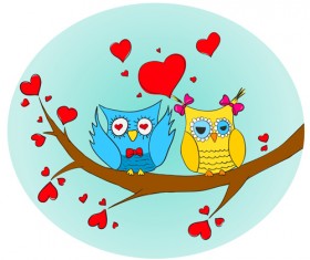 Funny owls design vectors 01