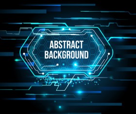 Futuristic tech with abstract background vector 03