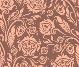 Gentle floral seamless pattern wallpapers vector 03
