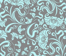 Gentle floral seamless pattern wallpapers vector 04