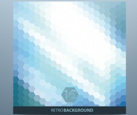 Geometric shapes mosaic background vector set 02