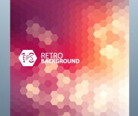 Geometric shapes mosaic background vector set 03