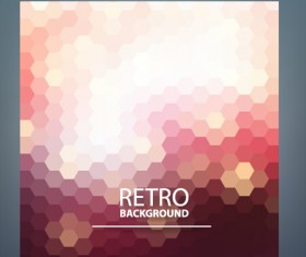 Geometric shapes mosaic background vector set 07