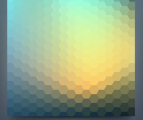 Geometric shapes mosaic background vector set 13