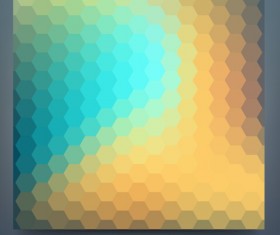 Geometric shapes mosaic background vector set 17