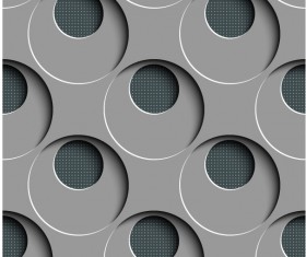 Gray plate perforated vector seamless pattern 02