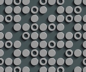 Gray plate perforated vector seamless pattern 06