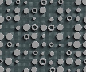 Gray plate perforated vector seamless pattern 12