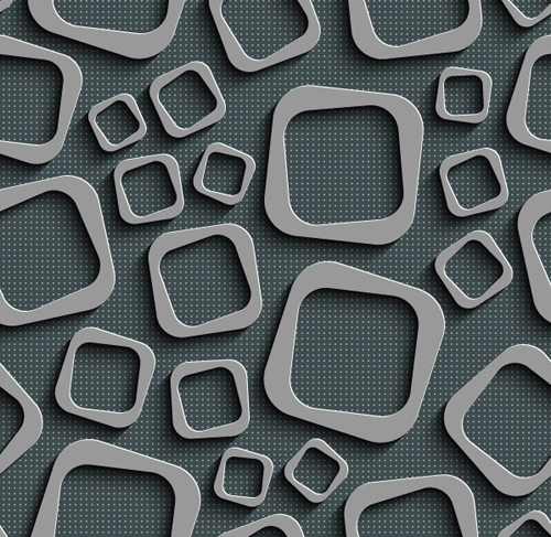 Gray plate perforated vector seamless pattern 13