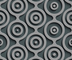 Gray plate perforated vector seamless pattern 17