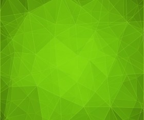 Green geometric shapes background vector