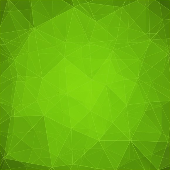 Green geometric shapes background vector