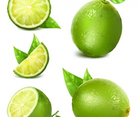 Green lemon vector material