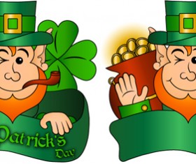 Happy St Patricks Day vector material set 06