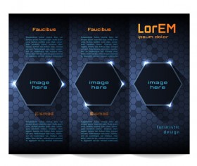 High tech styles brochure templates vector 03
