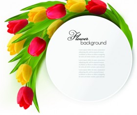 Holidays tulips creative background vectors 01