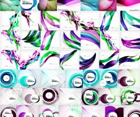 Huge collection modern abstract backgrounds vectors 01