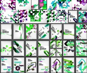 Huge collection modern abstract backgrounds vectors 02