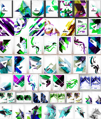 Huge collection modern abstract backgrounds vectors 03