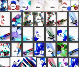 Huge collection modern abstract backgrounds vectors 05
