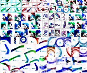 Huge collection modern abstract backgrounds vectors 06