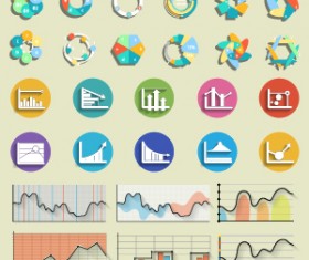 Infographic with diagrams elements design illustration vector 01