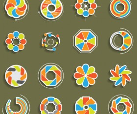 Infographic with diagrams elements design illustration vector 05