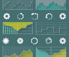 Infographic with diagrams elements design illustration vector 06