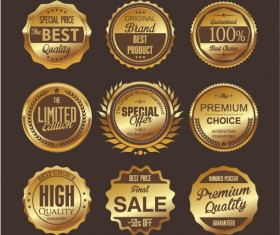 Luxury premium quality golden labels 02