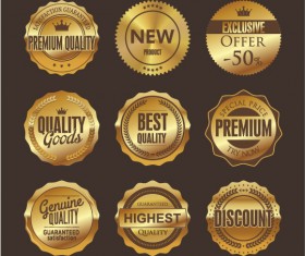 Luxury premium quality golden labels 04