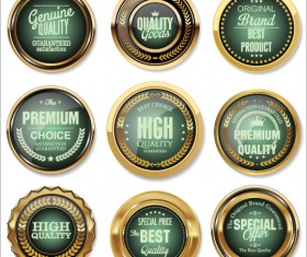 Luxury premium quality golden labels 05