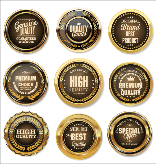 Luxury premium quality golden labels 06
