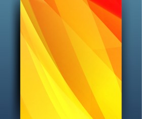 Magazine or brochure colored abstract cover vector 01