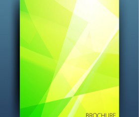 Magazine or brochure colored abstract cover vector 03