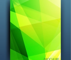 Magazine or brochure colored abstract cover vector 05