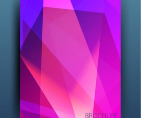 Magazine or brochure colored abstract cover vector 07