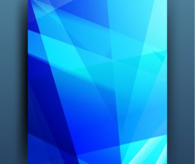 Magazine or brochure colored abstract cover vector 08