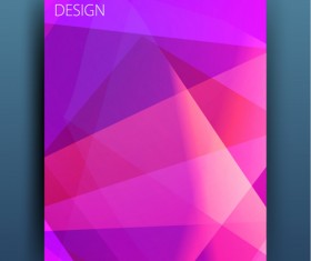 Magazine or brochure colored abstract cover vector 09
