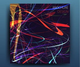 Magazine or brochure colored abstract cover vector 10