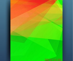 Magazine or brochure colored abstract cover vector 12