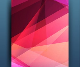 Magazine or brochure colored abstract cover vector 16