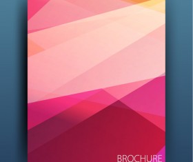 Magazine or brochure colored abstract cover vector 18