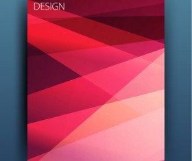 Magazine or brochure colored abstract cover vector 19