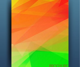Magazine or brochure colored abstract cover vector 20