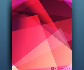 Magazine or brochure colored abstract cover vector 21
