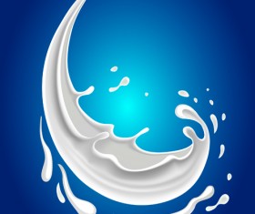 Milk splash creative background vector 01