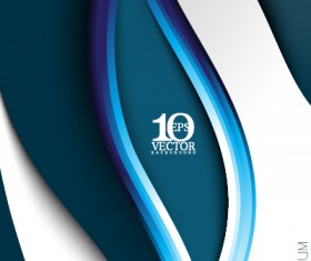 Modern background wavy vector 03